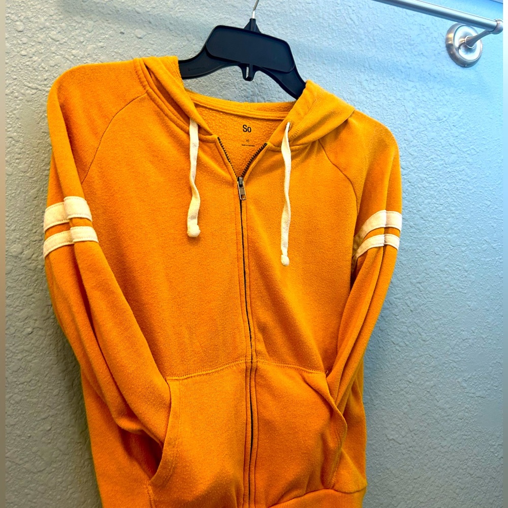 Mustard Yellow Zip Up Hoodie
